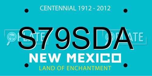 S79SDA New Mexico License Plate
