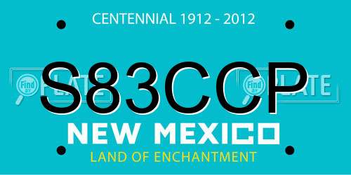 S83CCP New Mexico License Plate
