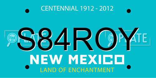S84ROY New Mexico License Plate