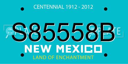 S85558B New Mexico License Plate