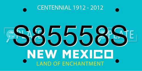 S85558S New Mexico License Plate
