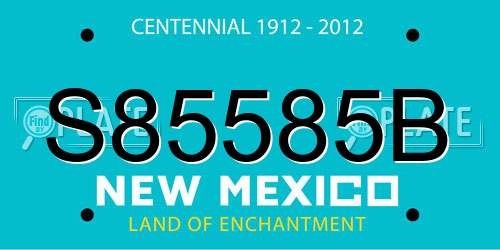 S85585B New Mexico License Plate