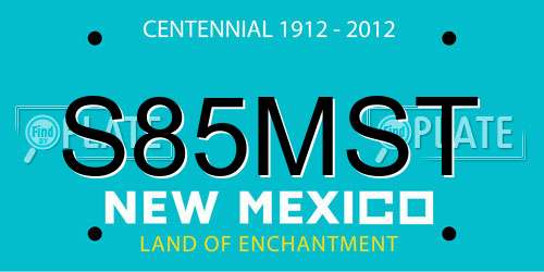 S85MST New Mexico License Plate