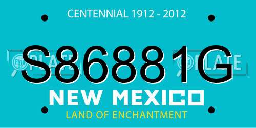 S86881G New Mexico License Plate