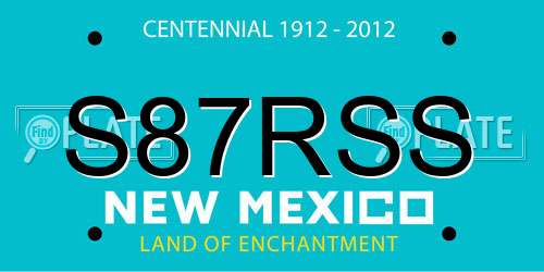 S87RSS New Mexico License Plate