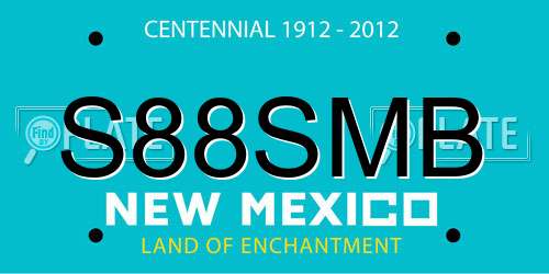 S88SMB New Mexico License Plate