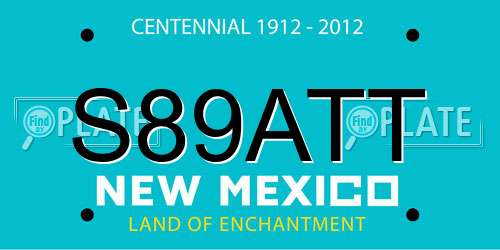S89ATT New Mexico License Plate