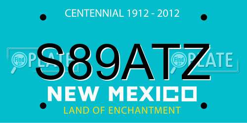 S89ATZ New Mexico License Plate