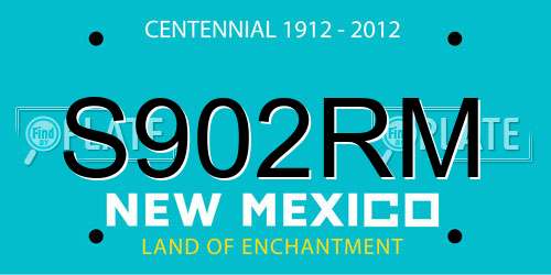 S902RM New Mexico License Plate