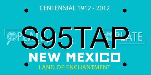 S95TAP New Mexico License Plate