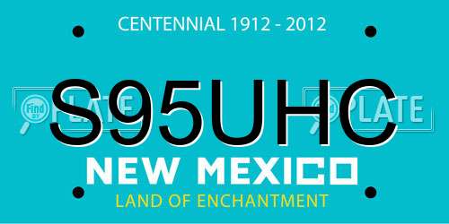 S95UHC New Mexico License Plate