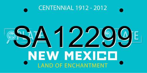 SA12299 New Mexico License Plate