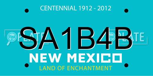 SA1B4B New Mexico License Plate