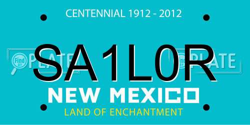 SA1L0R New Mexico License Plate