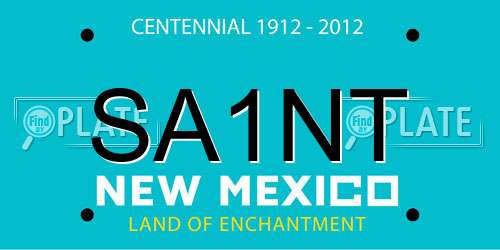 SA1NT New Mexico License Plate