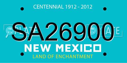 SA26900 New Mexico License Plate