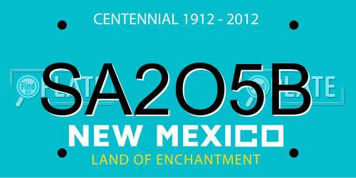 SA2O5B New Mexico License Plate