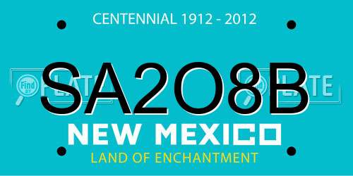 SA2O8B New Mexico License Plate