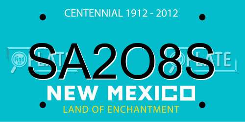 SA2O8S New Mexico License Plate