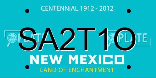SA2T1O New Mexico License Plate