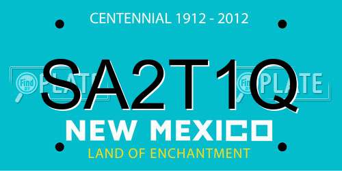 SA2T1Q New Mexico License Plate
