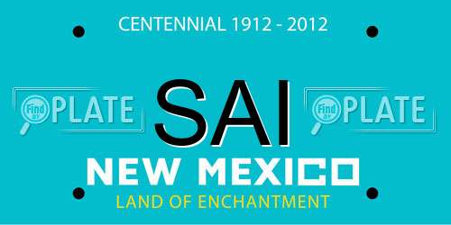 SAI New Mexico License Plate