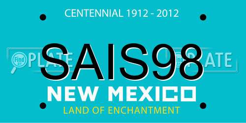 SAIS98 New Mexico License Plate