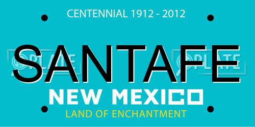 SANTAFE New Mexico License Plate