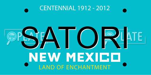 SATORI New Mexico License Plate