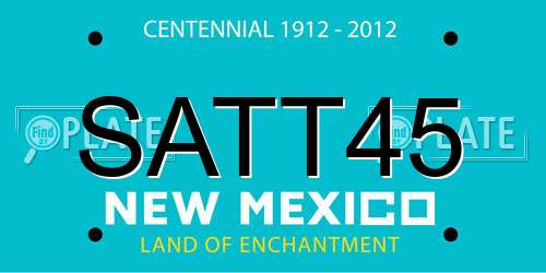 SATT45 New Mexico License Plate