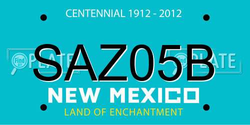 SAZ05B New Mexico License Plate