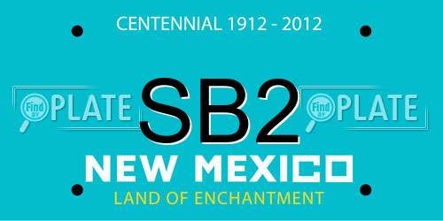 SB2 New Mexico License Plate