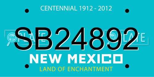 SB24892 New Mexico License Plate