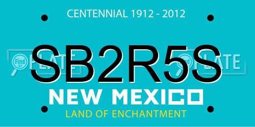 SB2R5S New Mexico License Plate