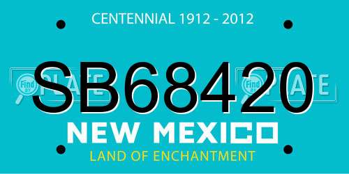 SB68420 New Mexico License Plate