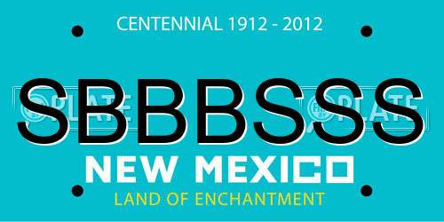 SBBBSSS New Mexico License Plate