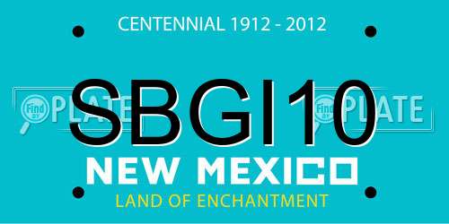 SBGI10 New Mexico License Plate