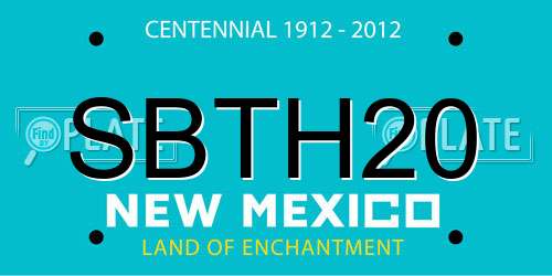 SBTH20 New Mexico License Plate