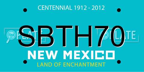 SBTH70 New Mexico License Plate