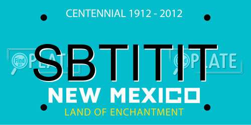 SBTITIT New Mexico License Plate