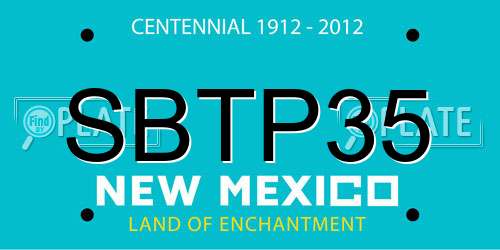 SBTP35 New Mexico License Plate