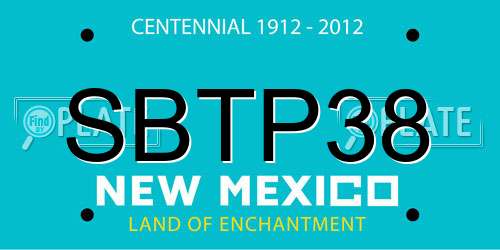SBTP38 New Mexico License Plate