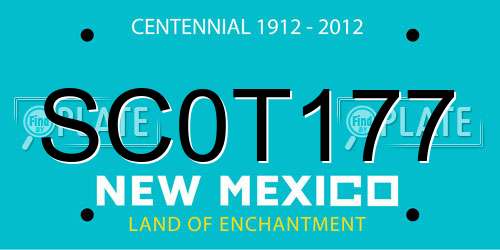 SC0T177 New Mexico License Plate