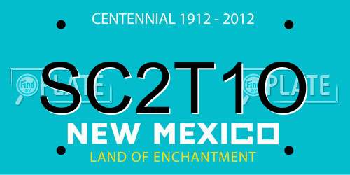 SC2T1O New Mexico License Plate