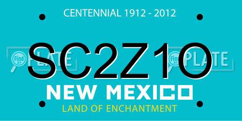 SC2Z1O New Mexico License Plate