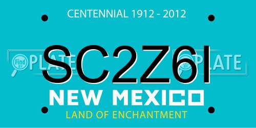 SC2Z6I New Mexico License Plate
