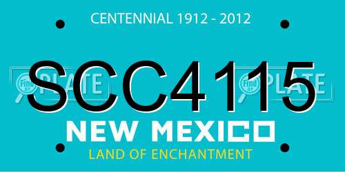 SCC4115 New Mexico License Plate