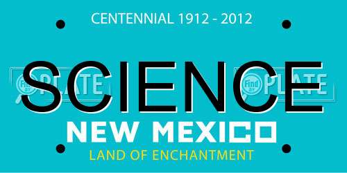 SCIENCE New Mexico License Plate
