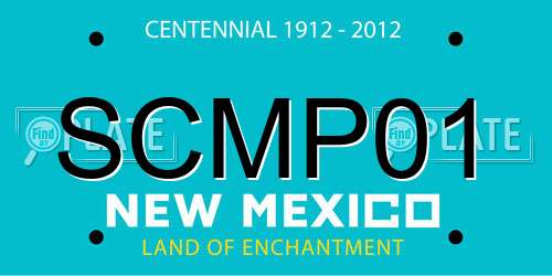 SCMP01 New Mexico License Plate