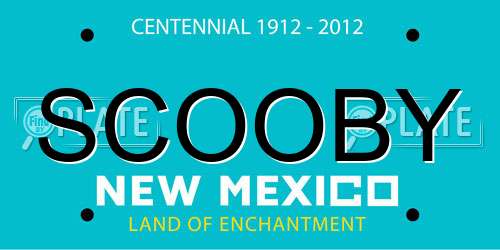 SCOOBY New Mexico License Plate